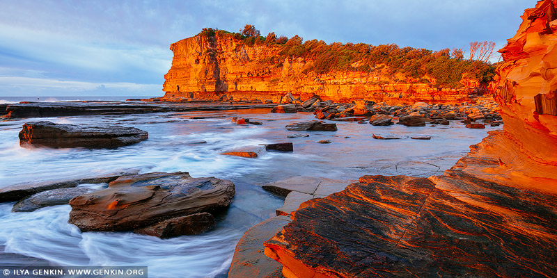 landscapes stock photography | The Skillion at Sunrise, Terrigal, Central Coast, NSW, Australia, Image ID SKILLION-TERRIGAL-0001