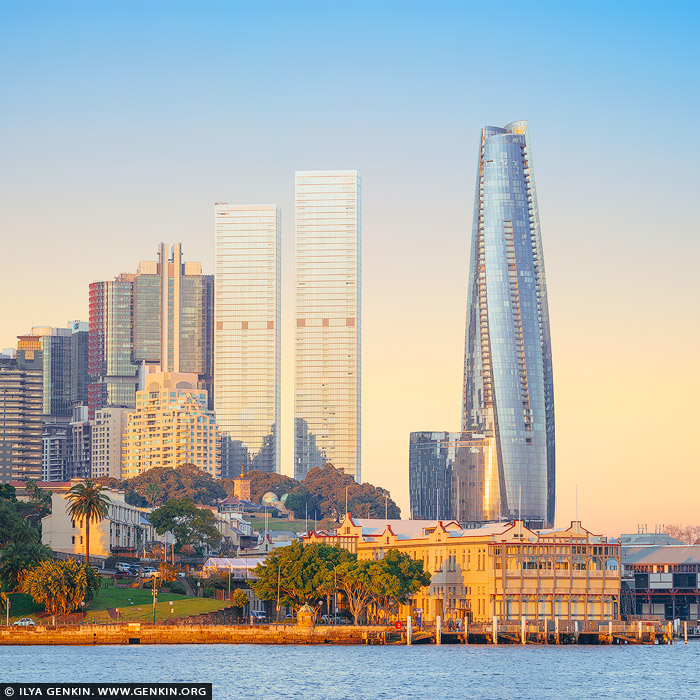 australia stock photography | Bright Sunrise over Millers Point and Barangaroo, Sydney, New South Wales, Australia, Image ID AU-SYDNEY-BARANGAROO-0007