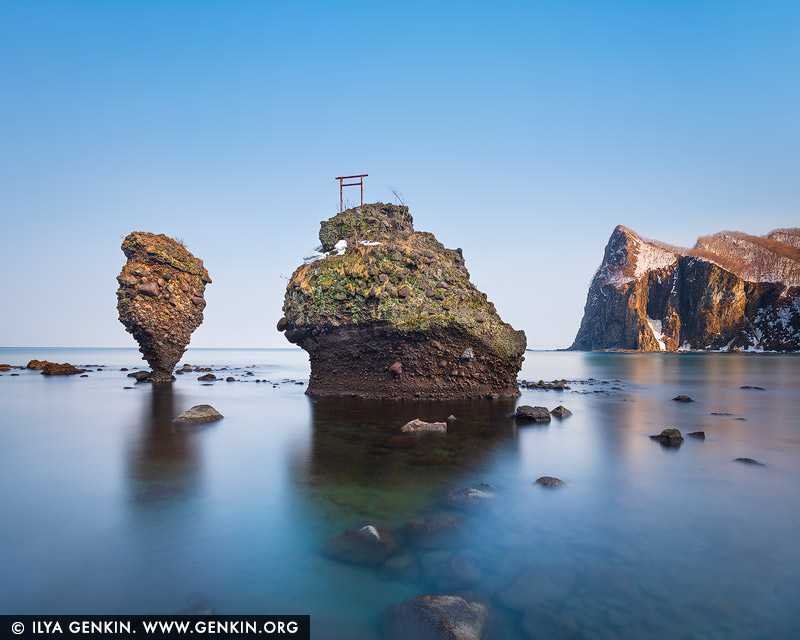 japan stock photography | Ebisu Iwa and Daikoku Rock, Yoichi, Hokkaido, Japan, Image ID JAPAN-HOKKAIDO-EBISU-IWA-0002