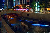  stock photography | Cheonggyecheon River Park at Night in Seoul, South Korea, Seoul, South Korea, Image ID KR-SEOUL-0006. 