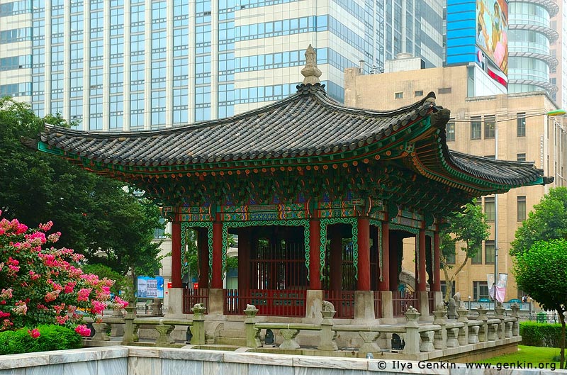  stock photography | Bigak Pavilion in Seoul, South Korea, Gwanghwamun, Seoul, South Korea, Image ID KR-SEOUL-0008