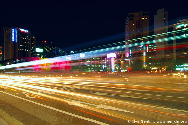  stock photography | Seoul at Night, South Korea, Seoul, South Korea, Image ID KR-SEOUL-0009