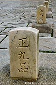  stock photography | Rank Stones Line the Path Leading to Injeongjeon Hall at Changdeokgung Palace in Seoul, South Korea, Jongno-gu, Seoul, South Korea, Image ID KR-SEOUL-CHANGDEOKGUNG-0003. 