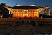  stock photography | Junghwajeon Hall at Night at Deoksugung Palace in Seoul, South Korea, Seoul, South Korea, Image ID KR-SEOUL-DEOKSUGUNG-0001. 