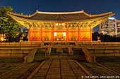  stock photography | Junghwajeon Hall at Night at Deoksugung Palace in Seoul, South Korea, Seoul, South Korea, Image ID KR-SEOUL-DEOKSUGUNG-0002. 