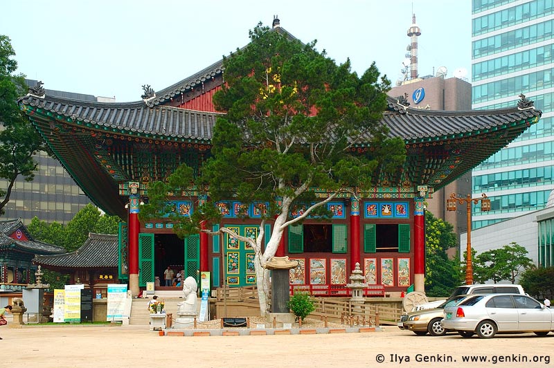  stock photography | Jogyesa Temple in Seoul, South Korea, Gyeonji-dong, Jongno-gu, Seoul, South Korea, Image ID KR-SEOUL-JOGYESA-0001