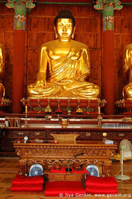  stock photography | Golden Buddha Statue Inside Jogyesa Temple in Seoul, South Korea, Gyeonji-dong, Jongno-gu, Seoul, South Korea, Image ID KR-SEOUL-JOGYESA-0008