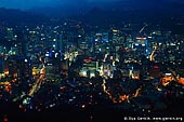  stock photography | Seoul city at Night, The view from N Seoul Tower in Seoul, South Korea provides a breathtaking 360 degree view of the city., Image ID KR-SEOUL-NAMSAN-0005. 