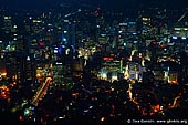  stock photography | Seoul city at Night, The view from N Seoul Tower in Seoul, South Korea provides a breathtaking 360 degree view of the city., Image ID KR-SEOUL-NAMSAN-0006. 