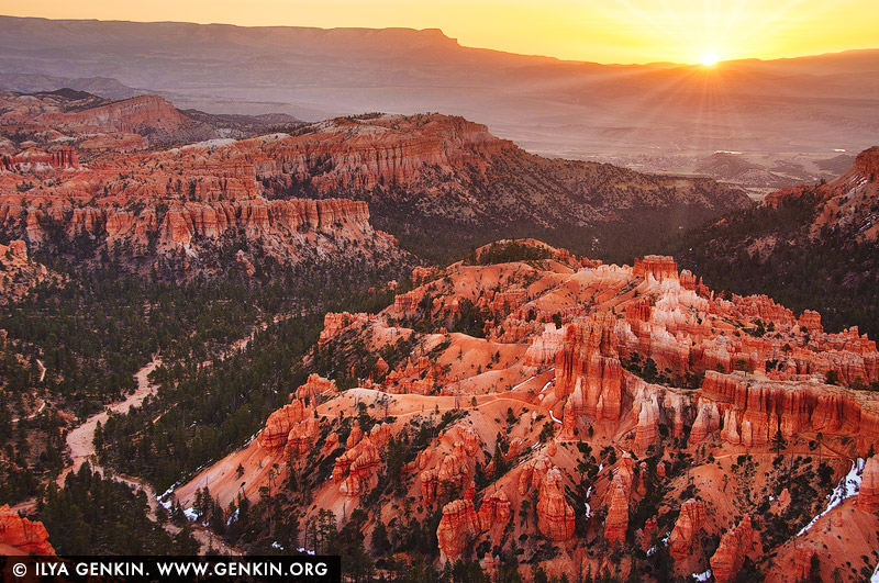 Bryce Canyon at Sunrise, Bryce Canyon National Park, Utah, USA