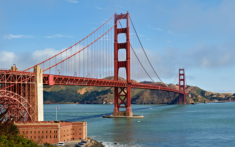 The Golden Gate Bridge in San Francisco, California, as seen from Battery East. Author: Frank Schulenburg, Used under the Creative Commons license.