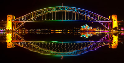 Vivid Sydney Festival from Blues Point