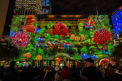 Customs House during Vivid Sydney Festival