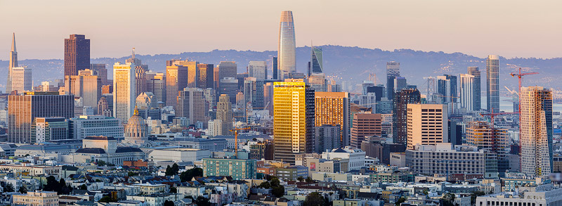 San Francisco Skyline from Corona Heights Park